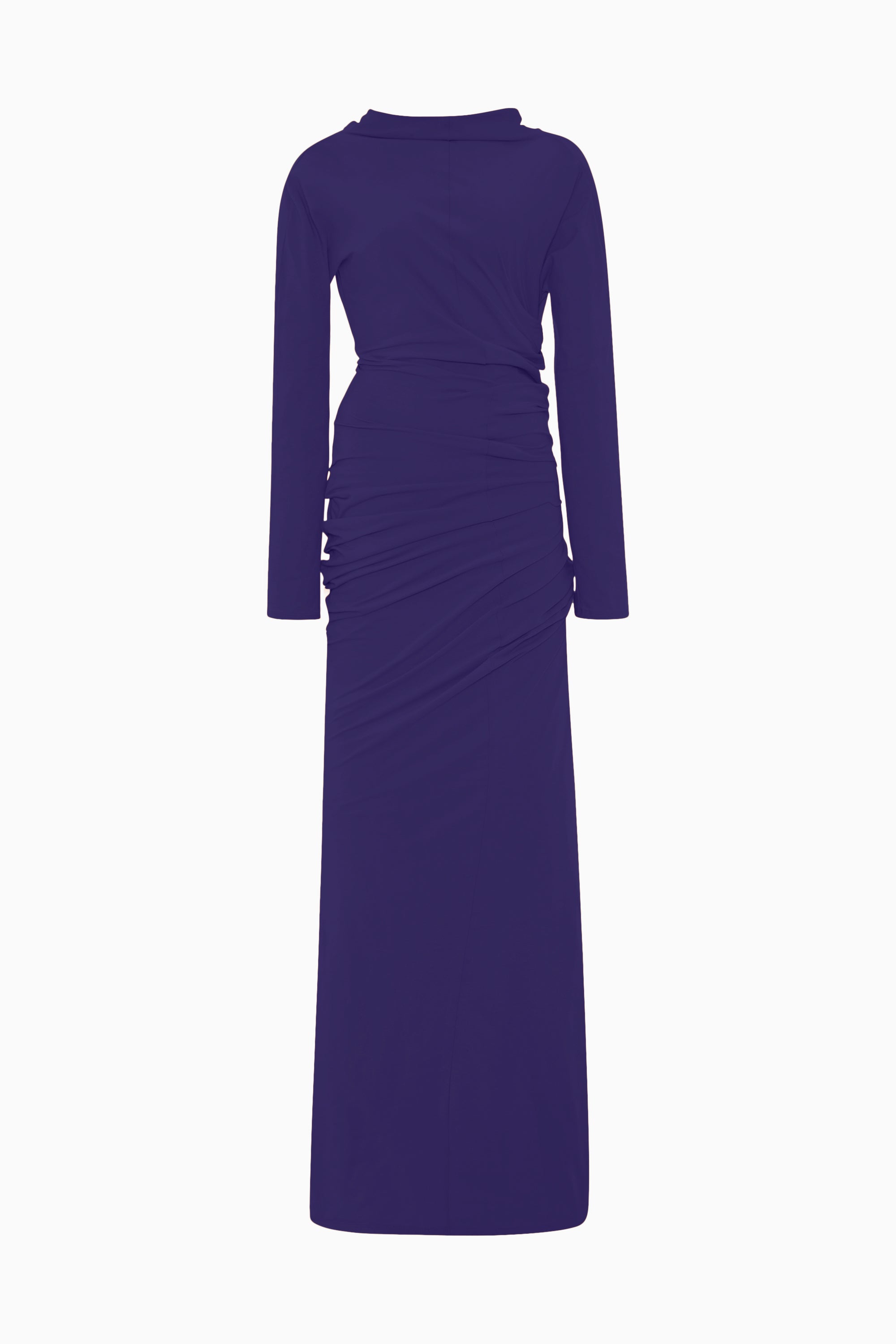 purple long sleeve maxi dress Colleen Allen
