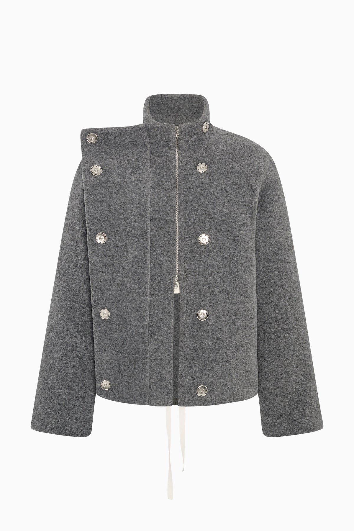 High Collar Raglan Fleece Jacket image
