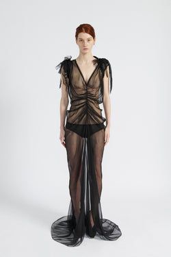 Chiffon Gathered Dress image