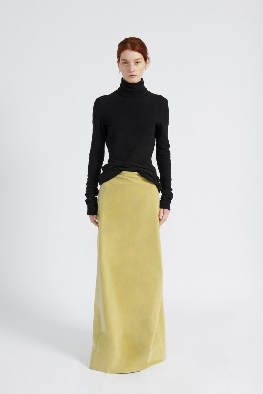 High Slit Draped Skirt image