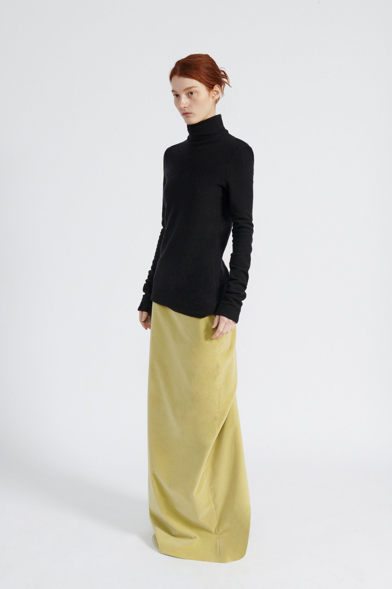 High Slit Draped Skirt image