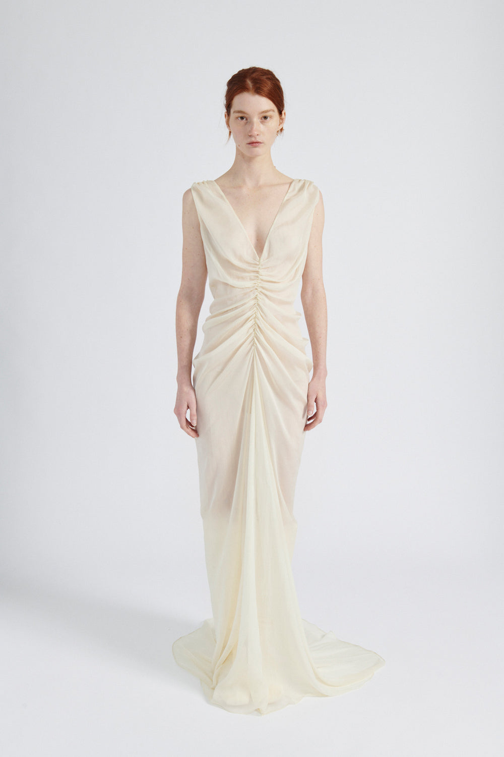 Chiffon Gathered Dress image