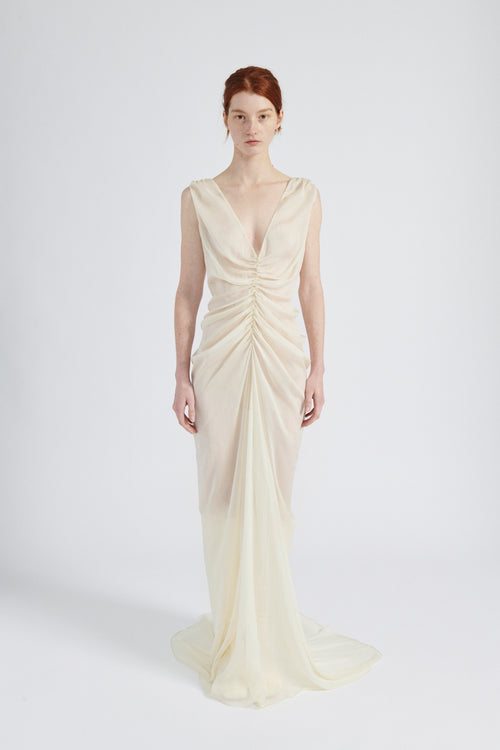 Chiffon Gathered Dress image