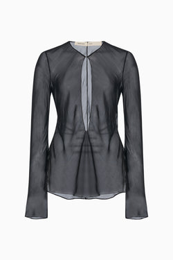 Chiffon Keyhole Blouse image