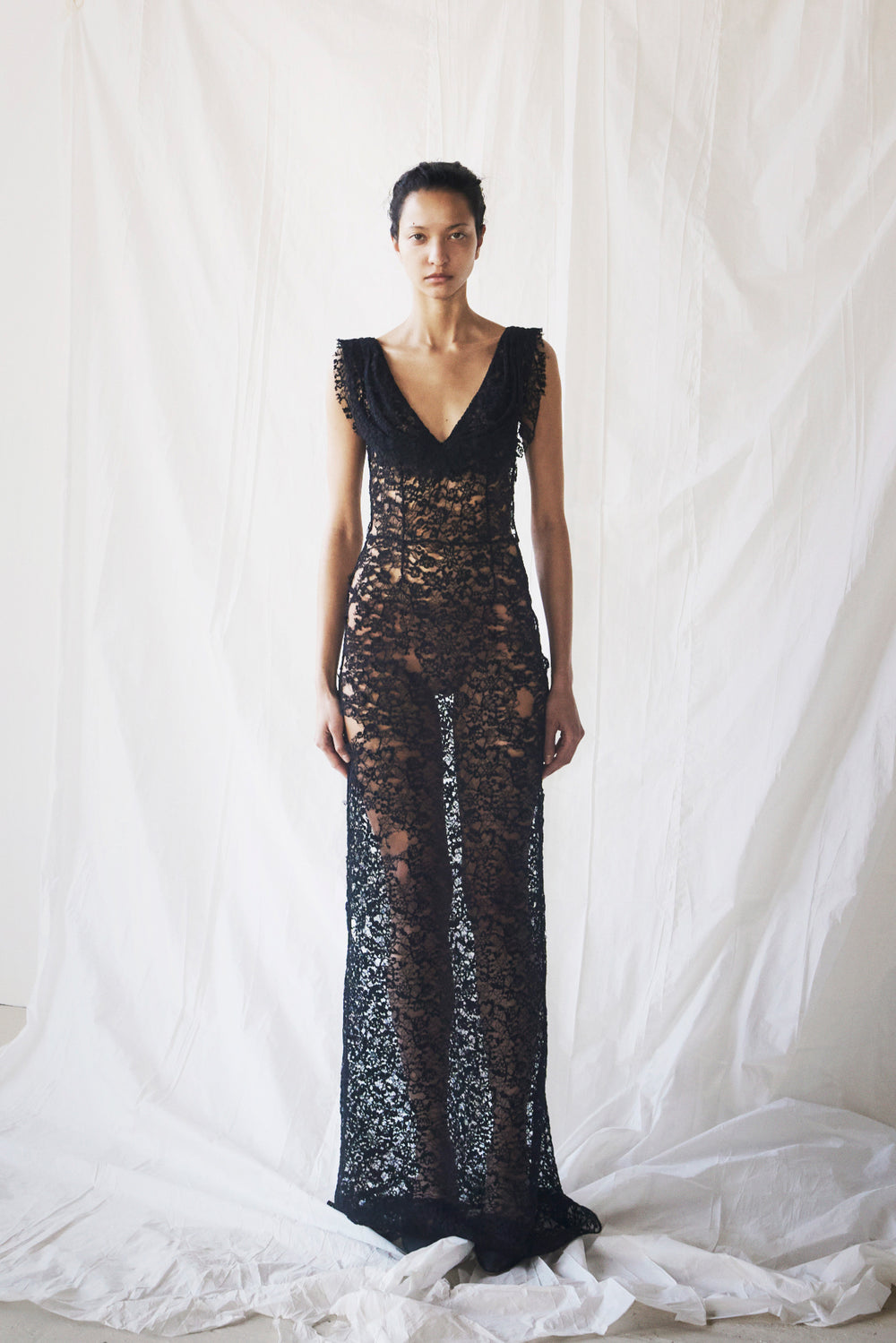 Draped Lace Dress image alternative view