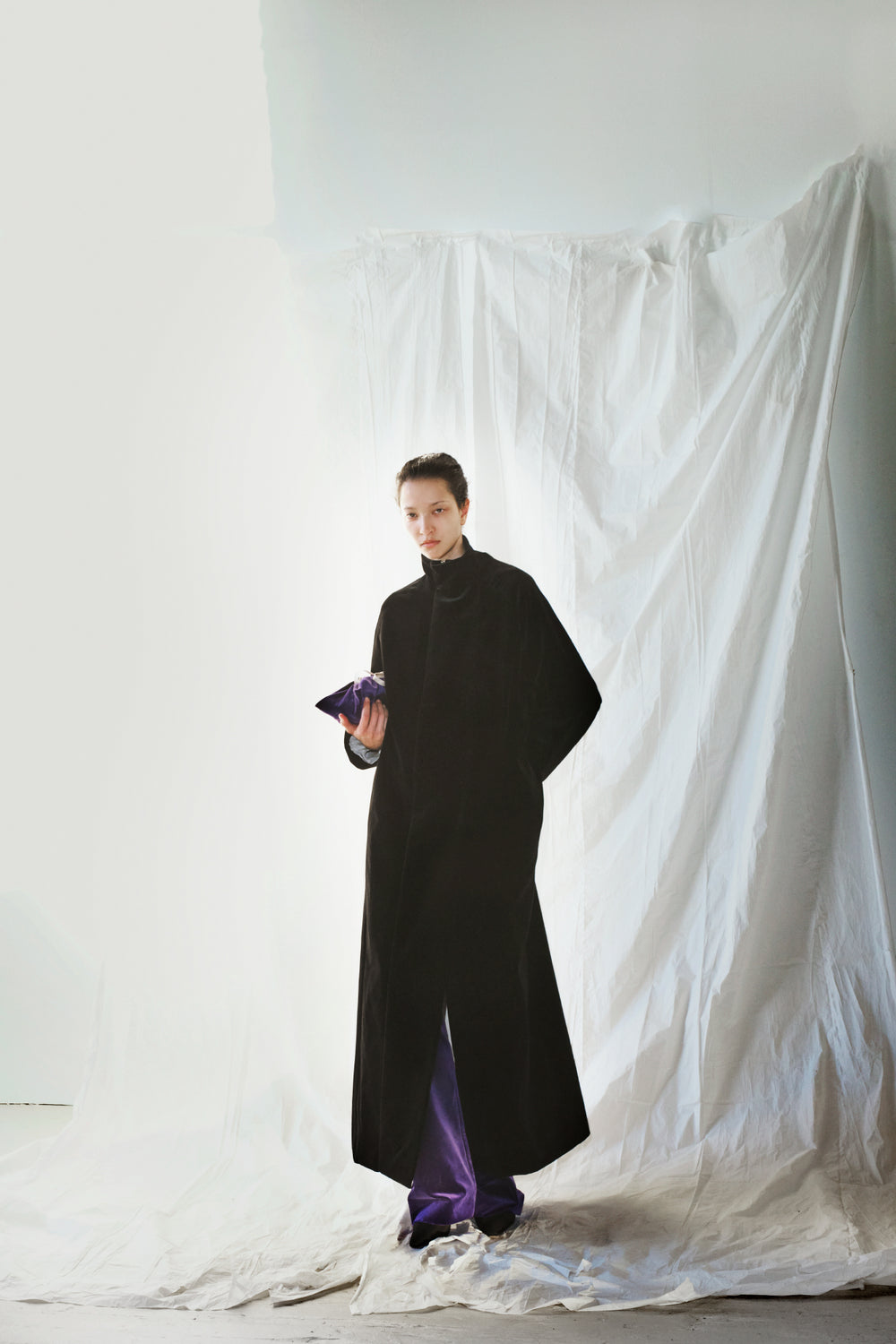 High Collar Raglan Coat image alternative view