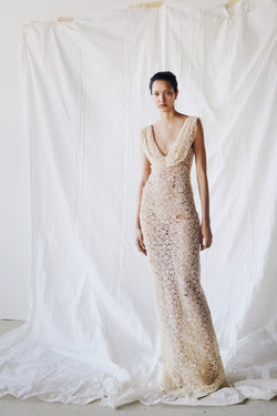 Draped Lace Dress image