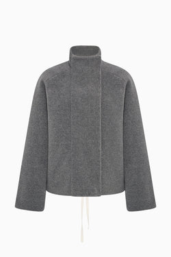 High Collar Raglan Fleece Jacket image