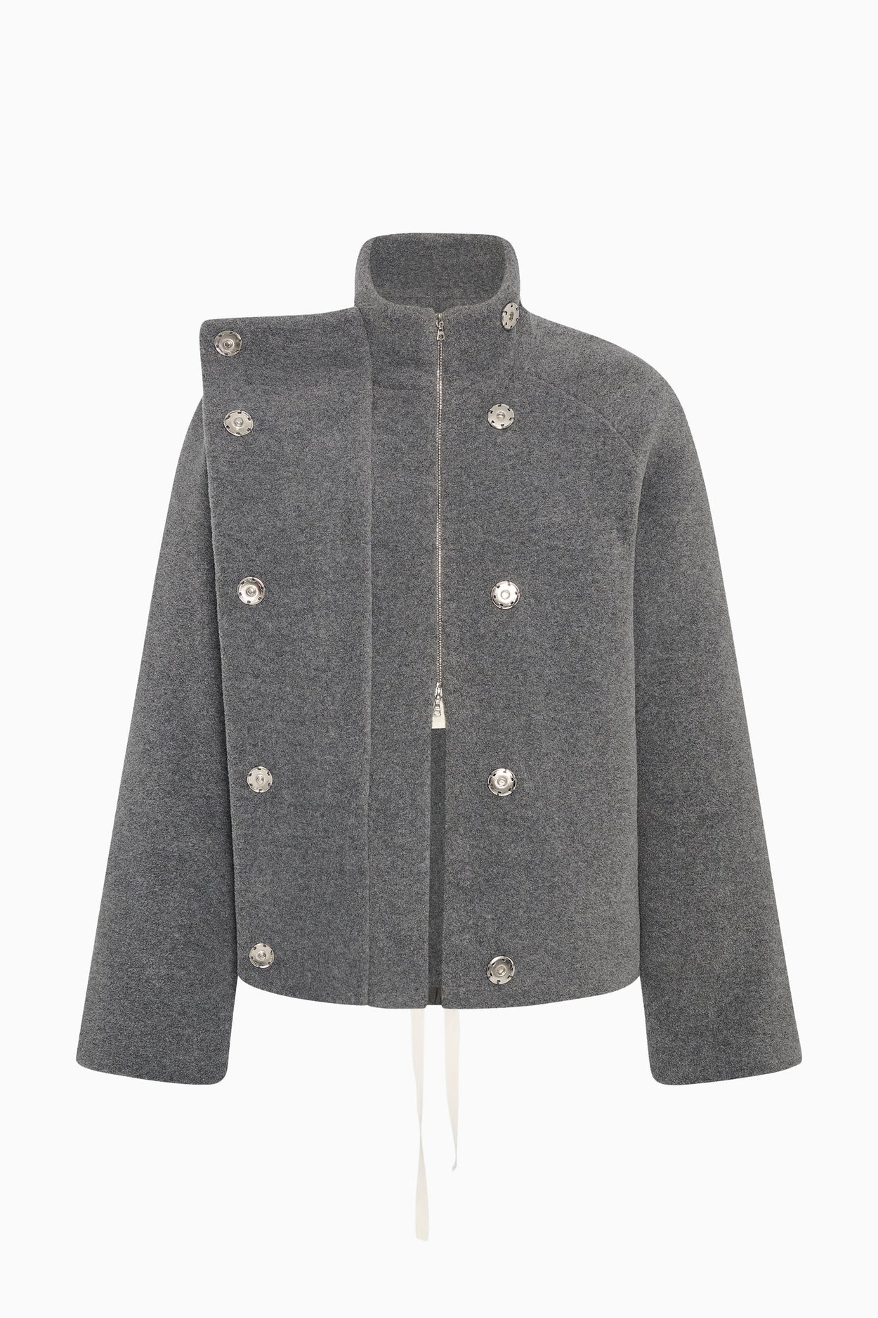 High Collar Raglan Fleece Jacket image