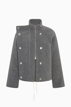 High Collar Raglan Fleece Jacket image