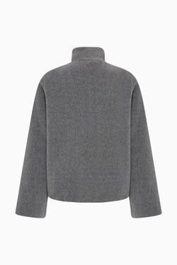 High Collar Raglan Fleece Jacket image