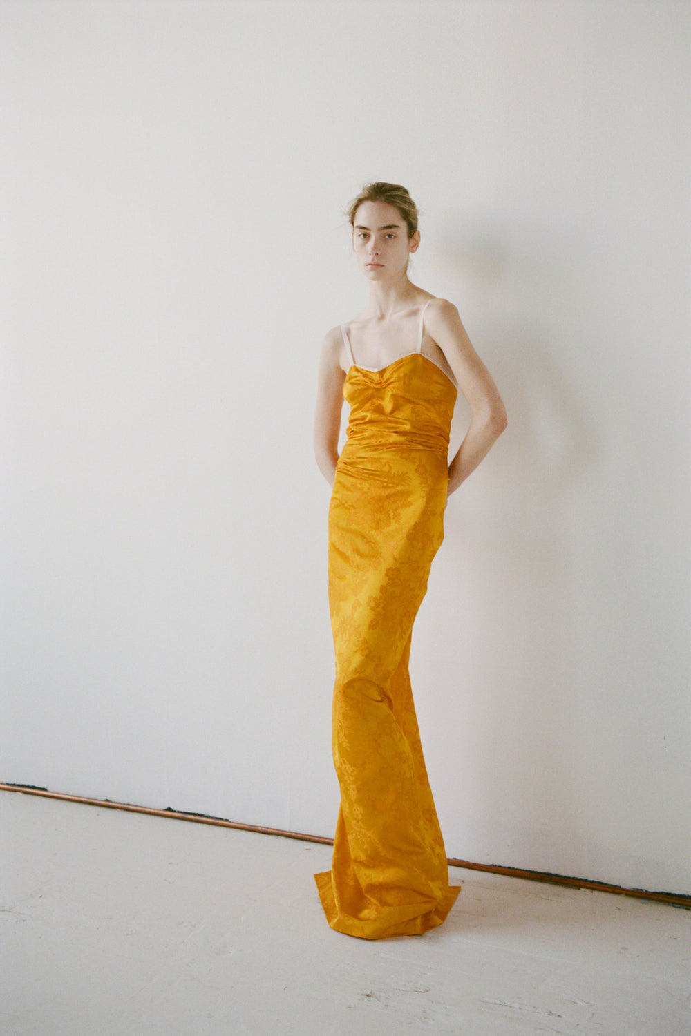 Silk Jacquard Bralette Dress image alternative view