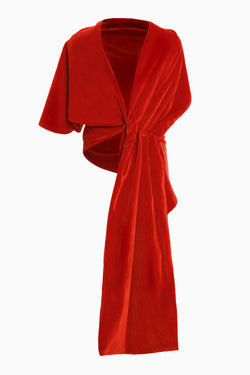 Draped Velvet Shawl Top image