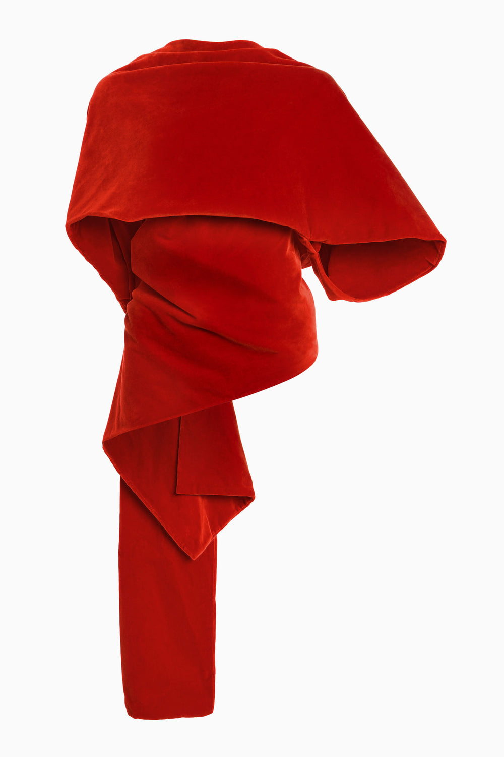 Draped Velvet Shawl Top image